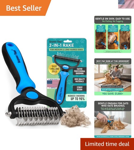 Effortless pet grooming rake - effortless,