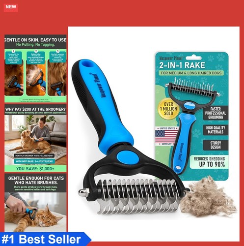 Pet grooming rake - rake, sided